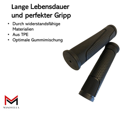 Fahrradgriffe Ergonomisch Schwarz Lang Lang 125mm/125mm Länge Paar MTB Cross Trekking