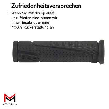 Fahrradgriffe Ergonomisch Schwarz Lang Lang 125mm/125mm Länge Paar MTB Cross Trekking