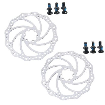 Bremsscheibe 180 mm Edelstahl – 6-Loch – Zwei Bremsscheiben mit Schraubensätzen