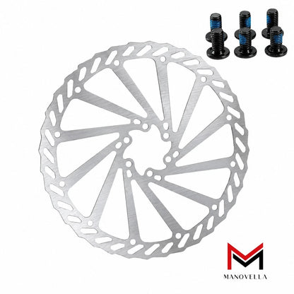 Bremsscheibe 203 mm Edelstahl – 6-Loch – Bremsscheibe und sechs Schrauben