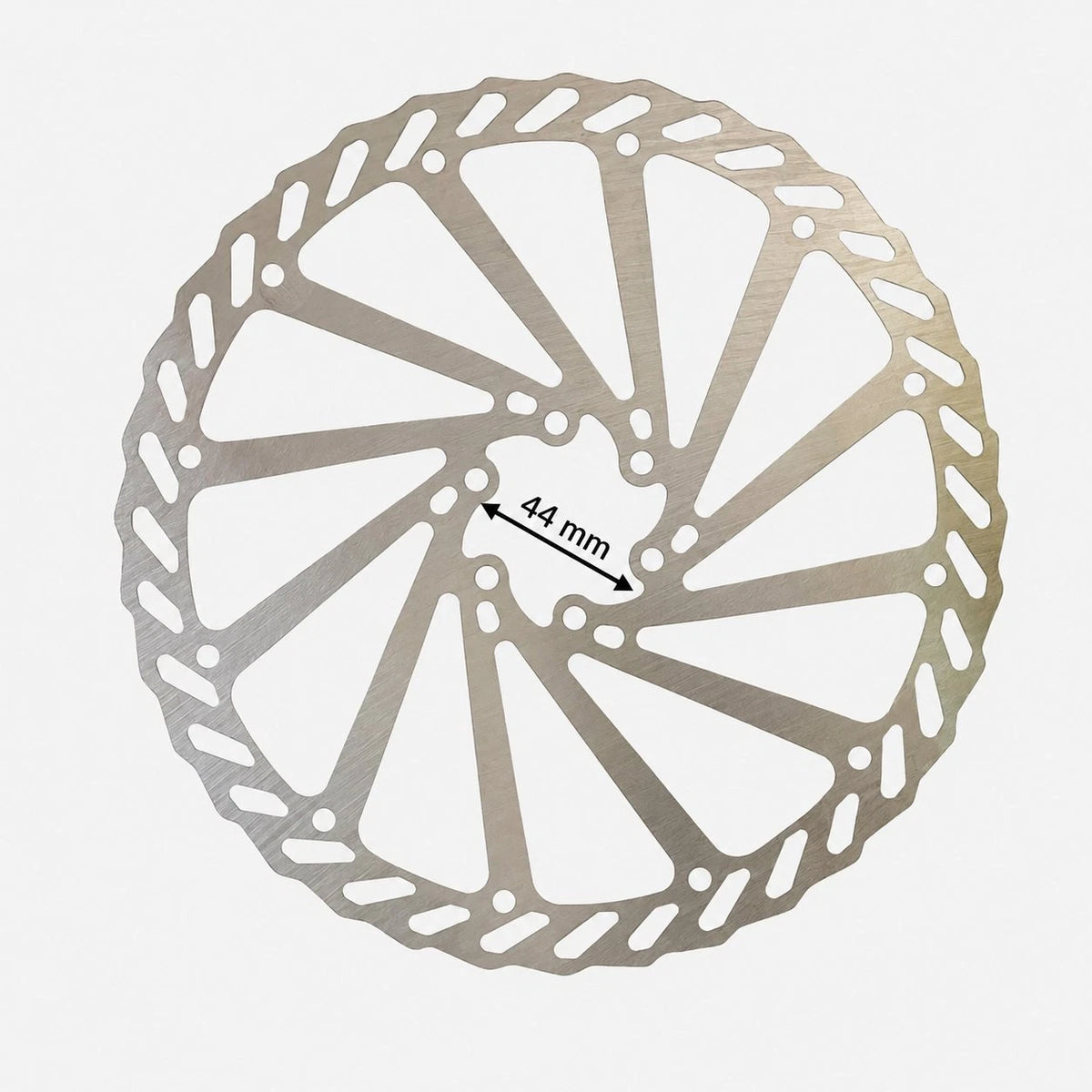 Bremsscheibe 203 mm Edelstahl – 6-Loch – Lochkreis mit 44-mm-Maßangabe