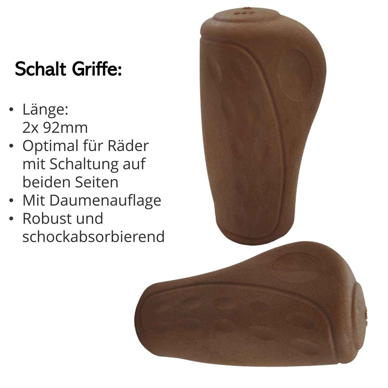fahrradgriffe braun retro Fahrradgriffe Ergonomisch Anatomisch Braun Retro Kurz Kurz 92/92mm Länge 22cm Paar Durchmesser