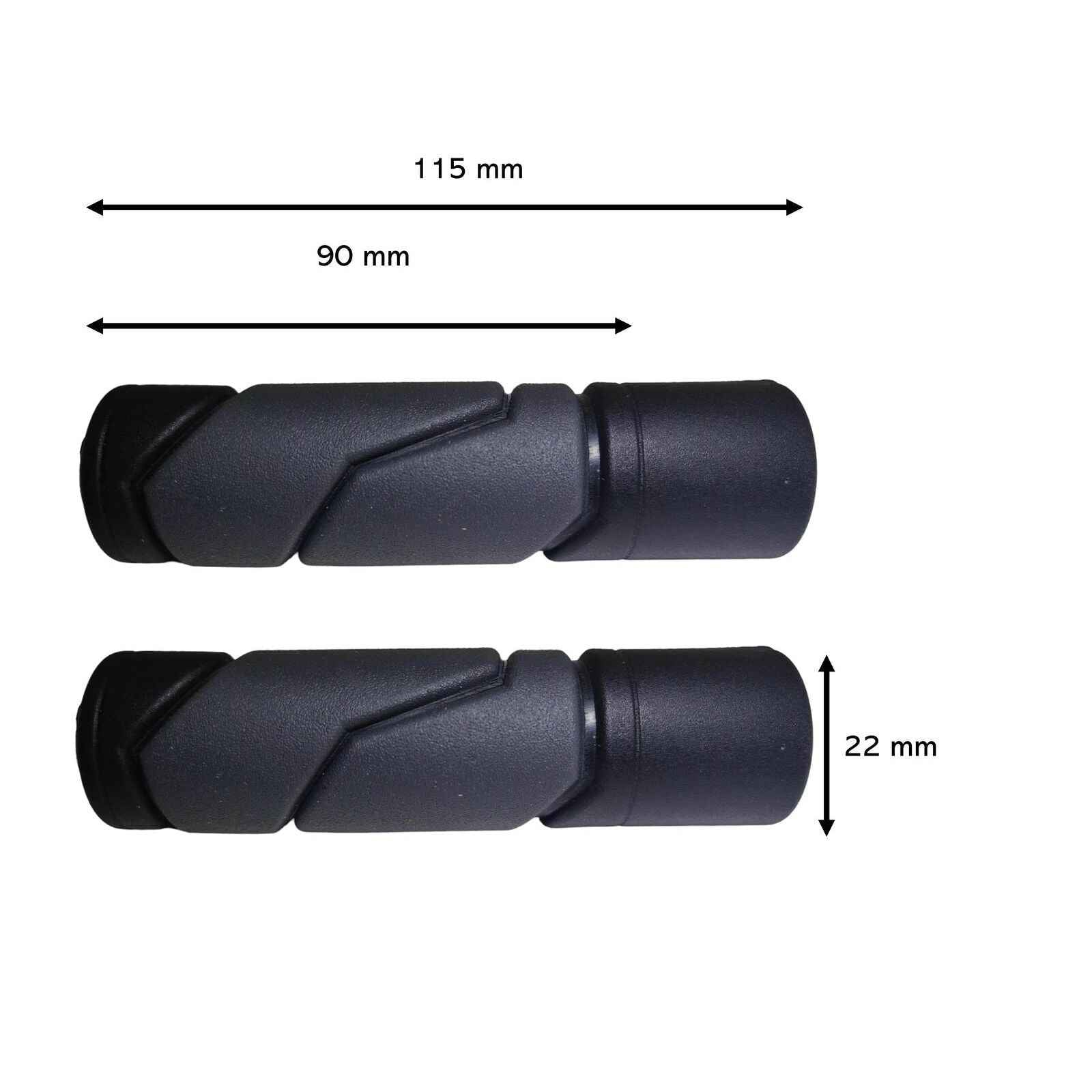 fahrradgriffe 90mm Fahrradgriffe Lenker Ergonomisch Kürzbar 90-115mm Länge Paar MTB City Cross