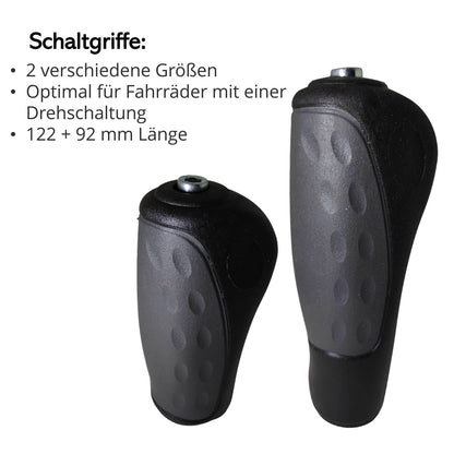 Fahrradgriffe Ergonomisch für Drehgriff verstellbar 92mm/125mm Länge