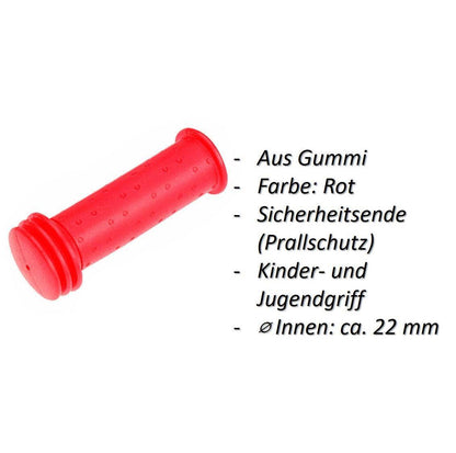 Fahrradgriffe Kinder Gummi Rot