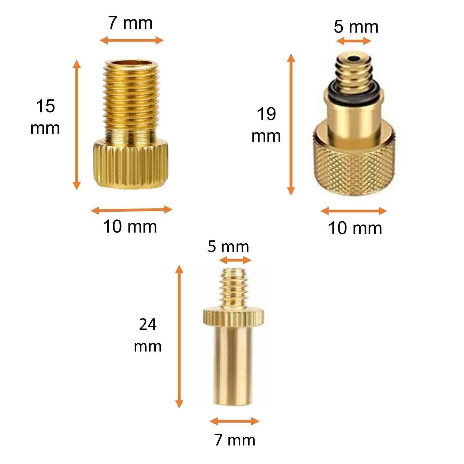 mountainbike ventil adapter Universal Ventiladapter-Set (3-teilig) – Für alle Fahrrad- & Autoventile | Kompakt, dicht & reisefertig