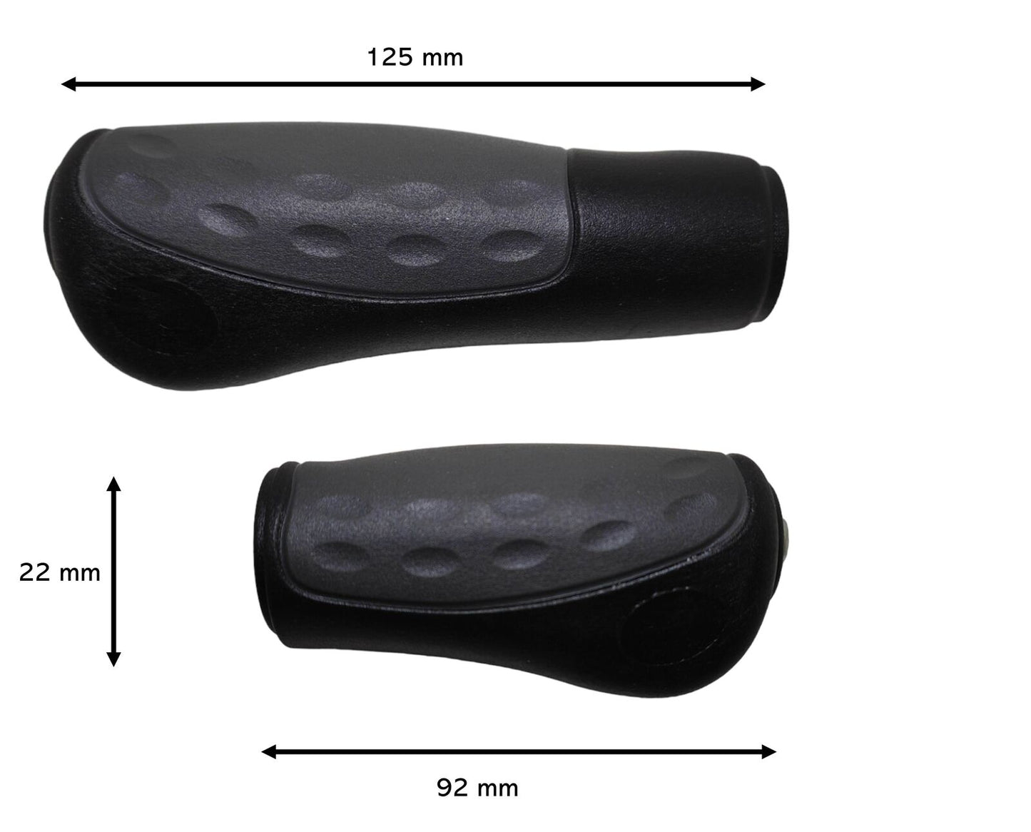 Fahrradgriffe Ergonomisch für Drehgriff verstellbar 92mm/125mm Länge