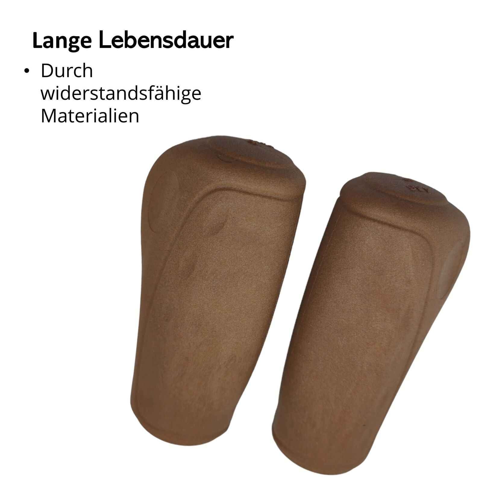 Fahrradgriffe Ergonomisch Anatomisch Braun Retro Kurz Kurz 92/92mm Länge 22cm Paar Durchmesser