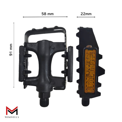 Fahrrad Pedale Kunststoff Alu City MTB Cross Trekking Antirutsch Model 'Peking'