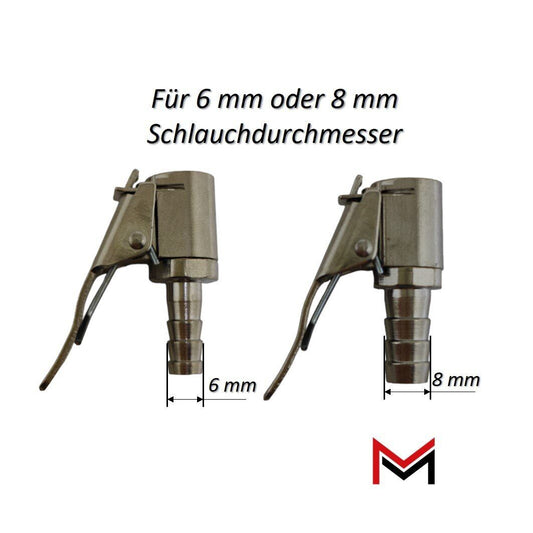 Druckluftadapter Schnellstecker 6 mm oder 8 mm