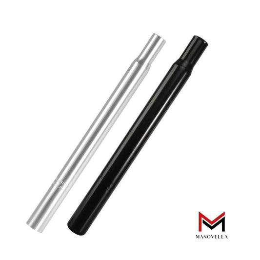 Fahrrad Sattelstütze Aluminium Sattel Stange 300 mm 25,4 mm MTB Silber Schwarz